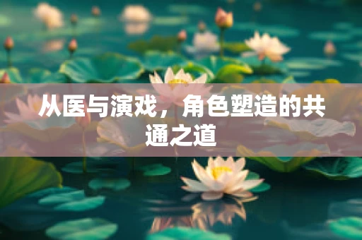 从医与演戏，角色塑造的共通之道