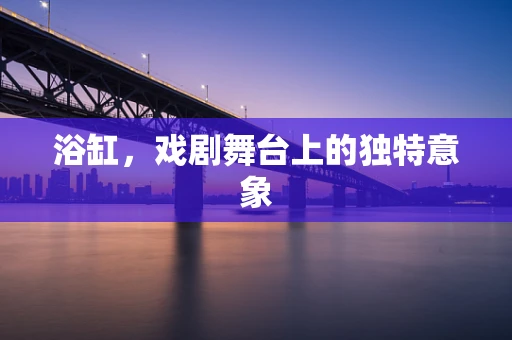 浴缸，戏剧舞台上的独特意象