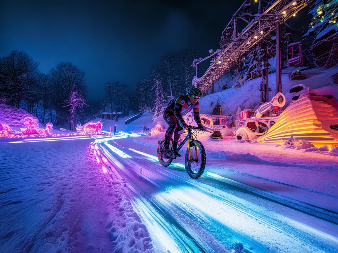 雪地自行车，戏剧舞台上的新奇元素？