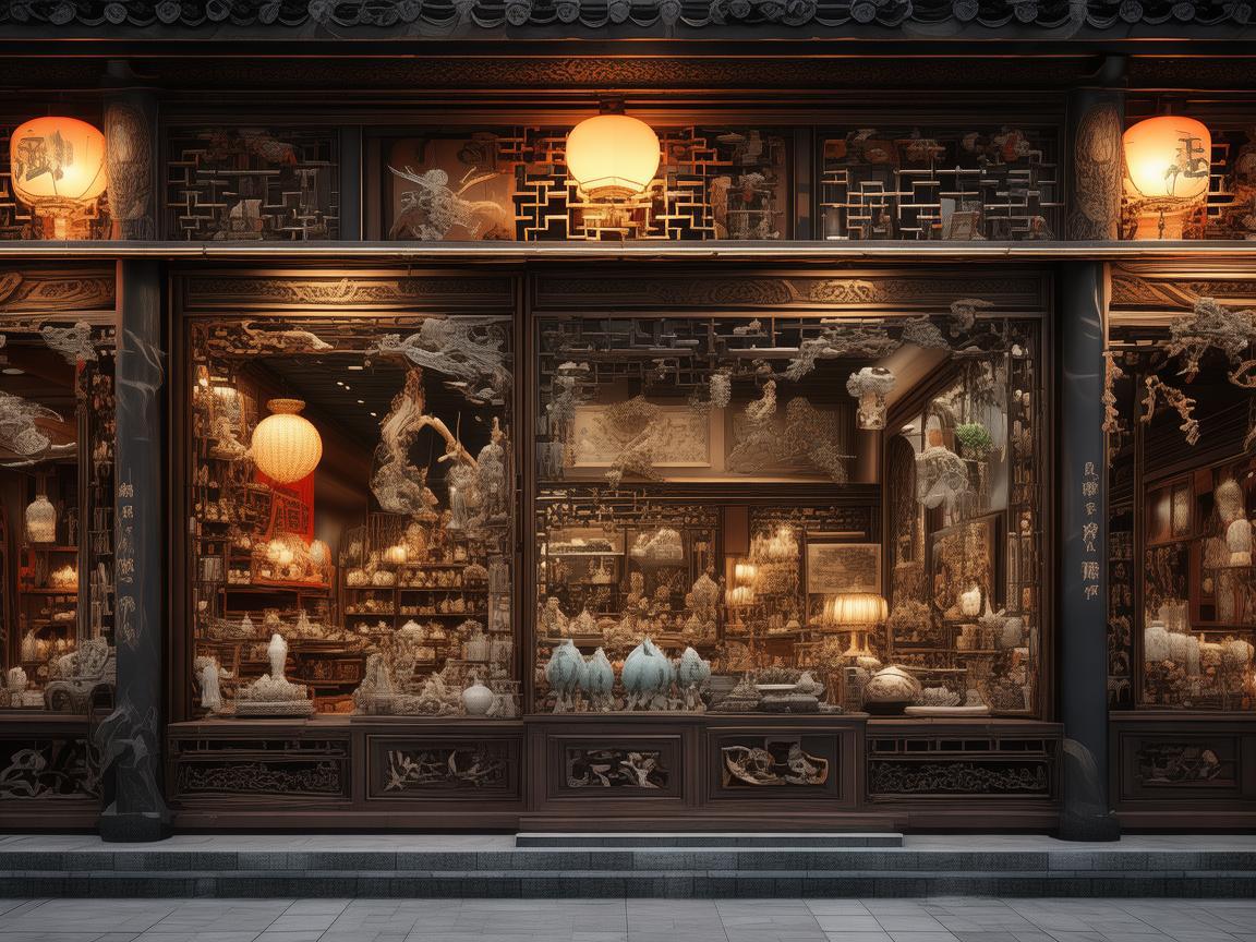 文化街上的手工艺品店，传统与现代的完美融合
