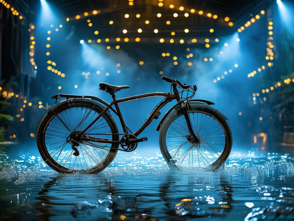 水陆两用自行车，戏剧舞台上的独特道具