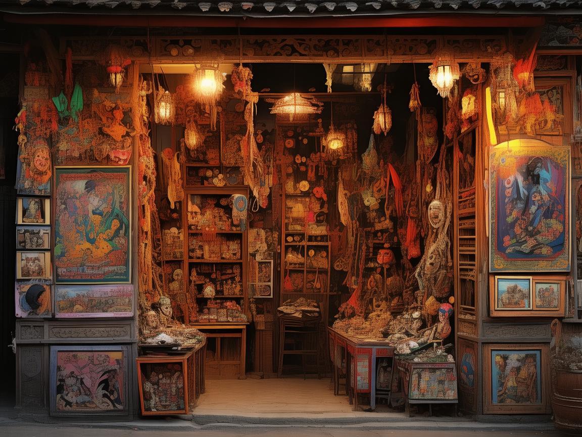 文化街手工艺品店，戏剧灵感的宝库
