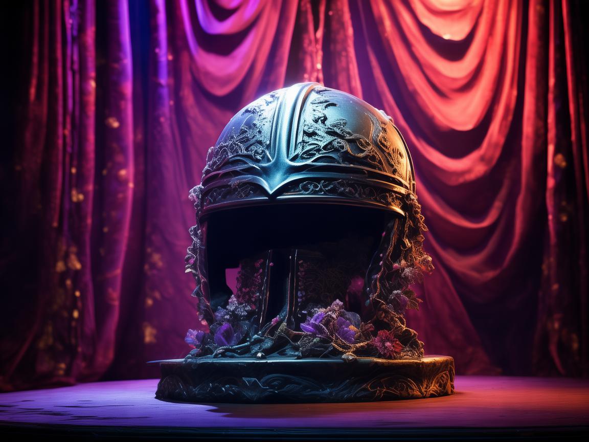 头盔，戏剧舞台上的别样道具