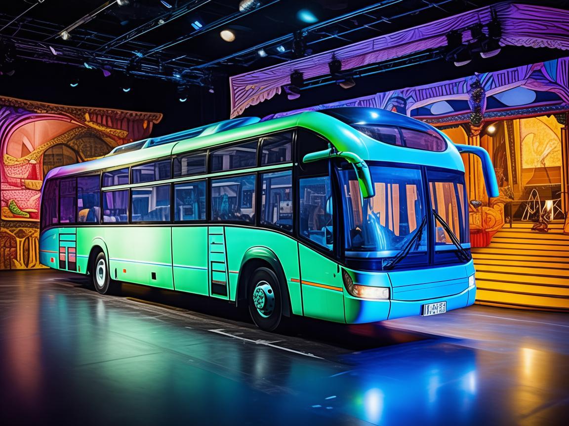 铰接式客车,舞台上的流动戏剧 铰接式客车,舞台上的流动戏剧