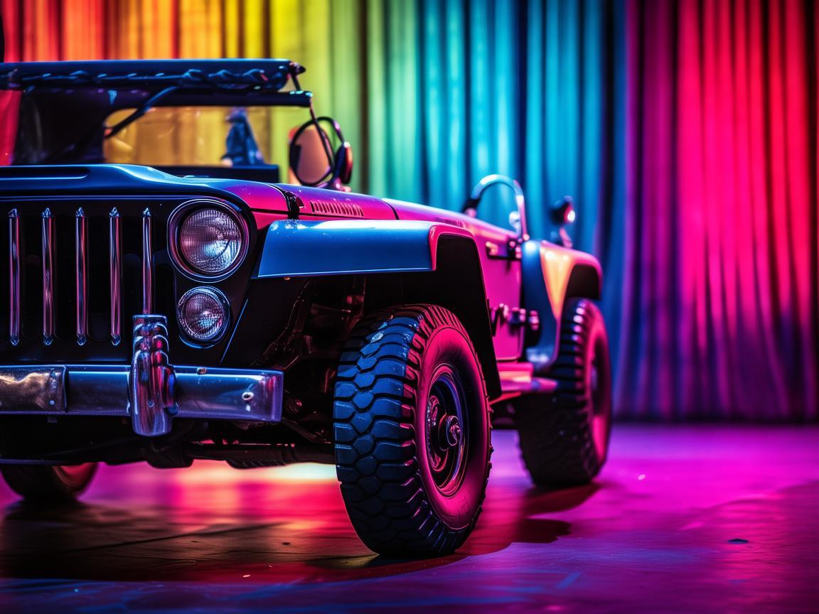 吉普车,舞台上的别样风采 吉普车,舞台上的别样风采